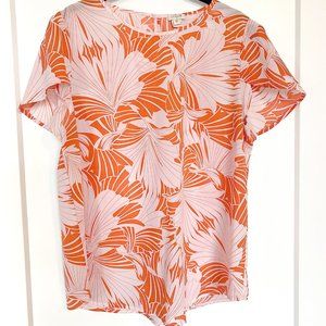 J. Crew summer shirt, fun orange colour